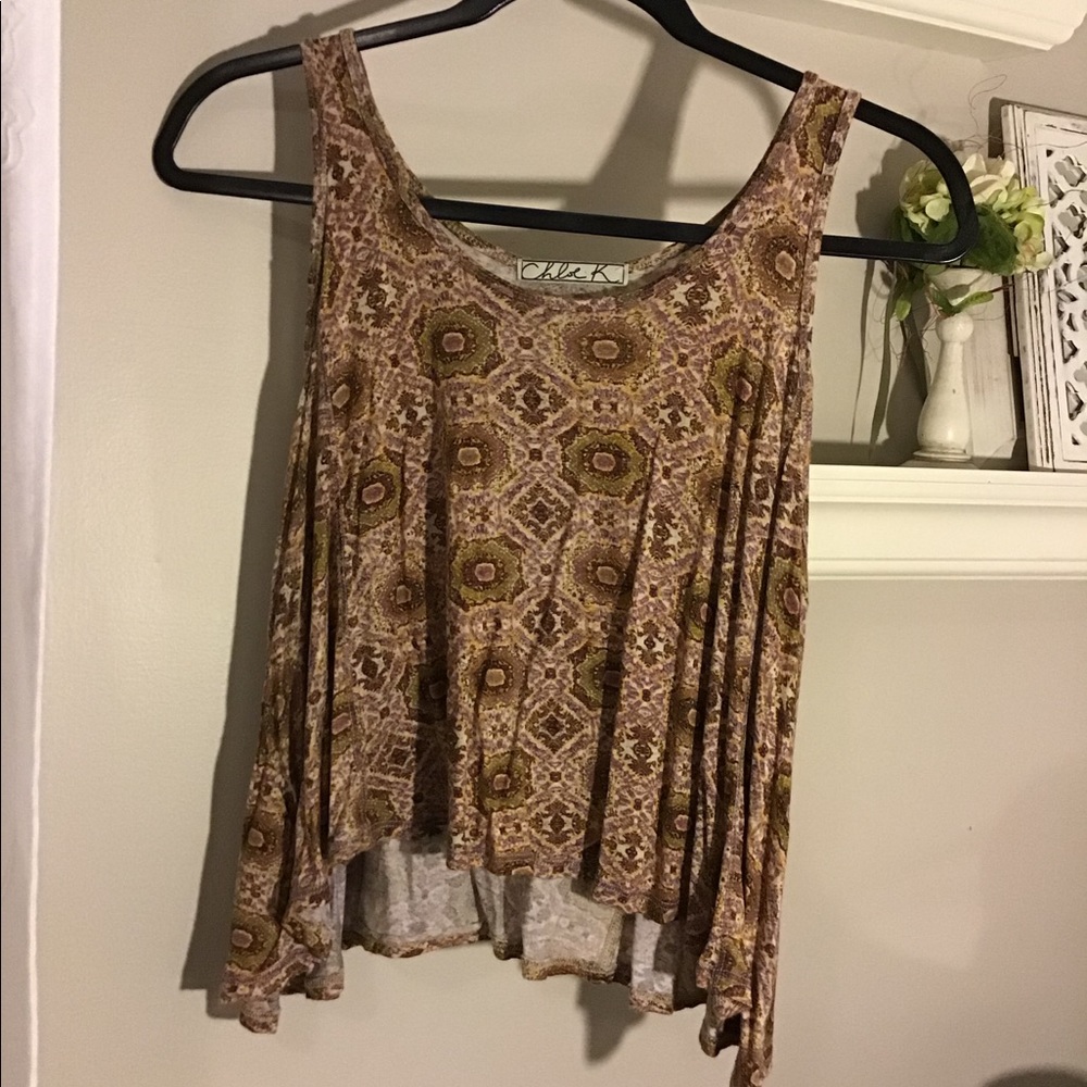 Chloe K Patterned Tank Size S